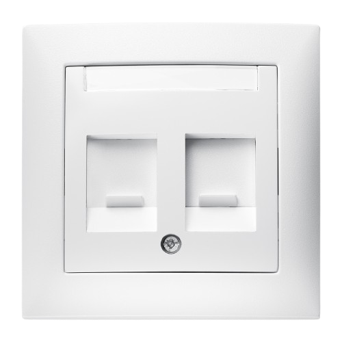 Berker S.1 Plastic Dust Protection in Polar White Matt