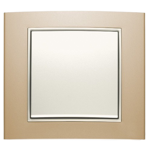 Berker B.3 Aluminum Gold / Polar White Matt