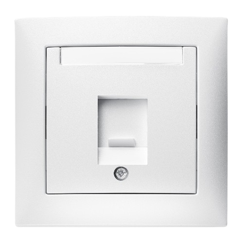 Berker S.1 Plastic Dust Protection in Polar White Matt