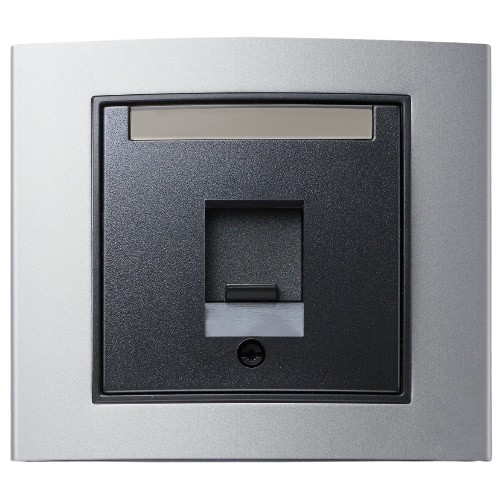 Berker B.3 Aluminum / Plastic Anthracite Matt Dust Protection